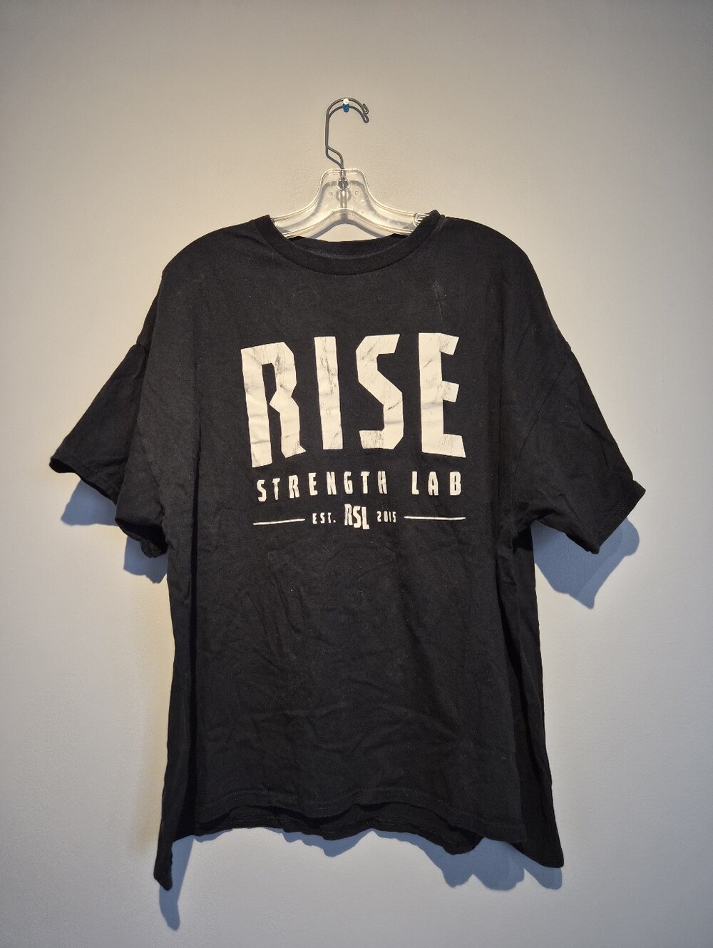 RSL - Rise Strength Lab Black Graphic T-Shirt | Size XL